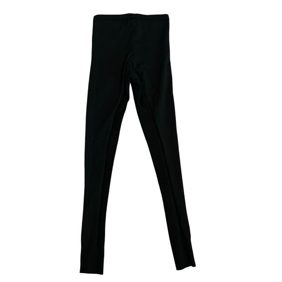 Lacoste women's wool blend mid rise leggings base layer black size S - Picture 2 of 8